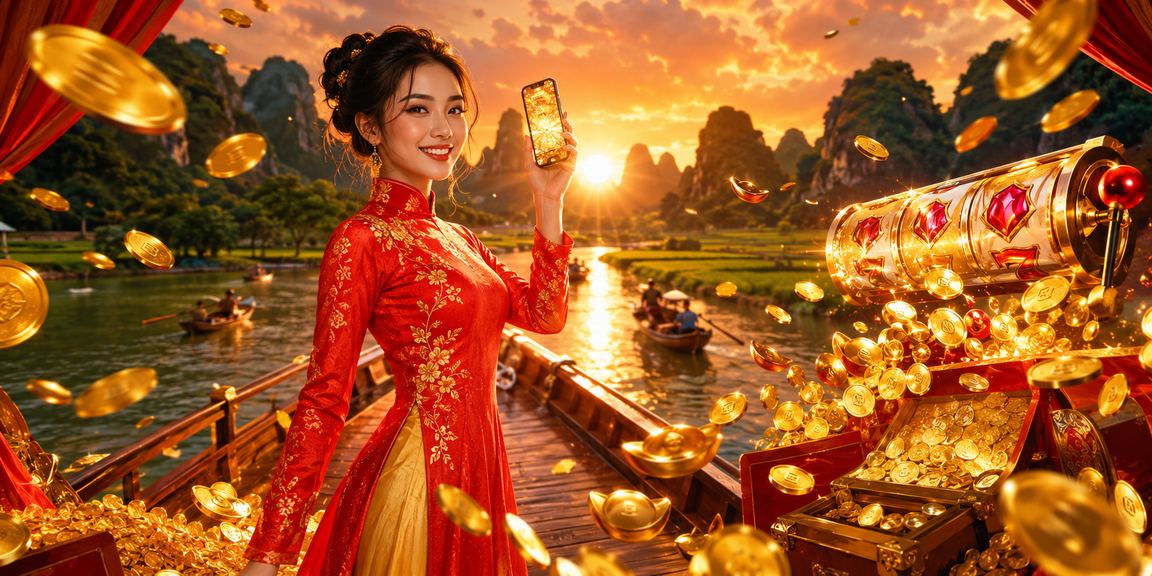 Người chơi thưởng thức slot game chủ đề Áo dài tại Ninh Bình